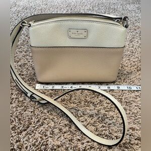 Kate Spade Two-Tone Cream and Tan Crossbody Bag